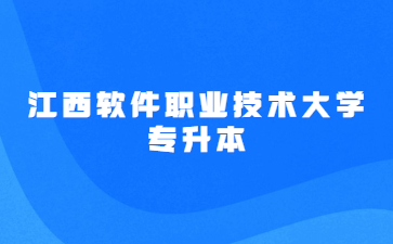 江西软件职业技术大学专升本