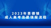 2023年景德镇成人高考志愿填报流程